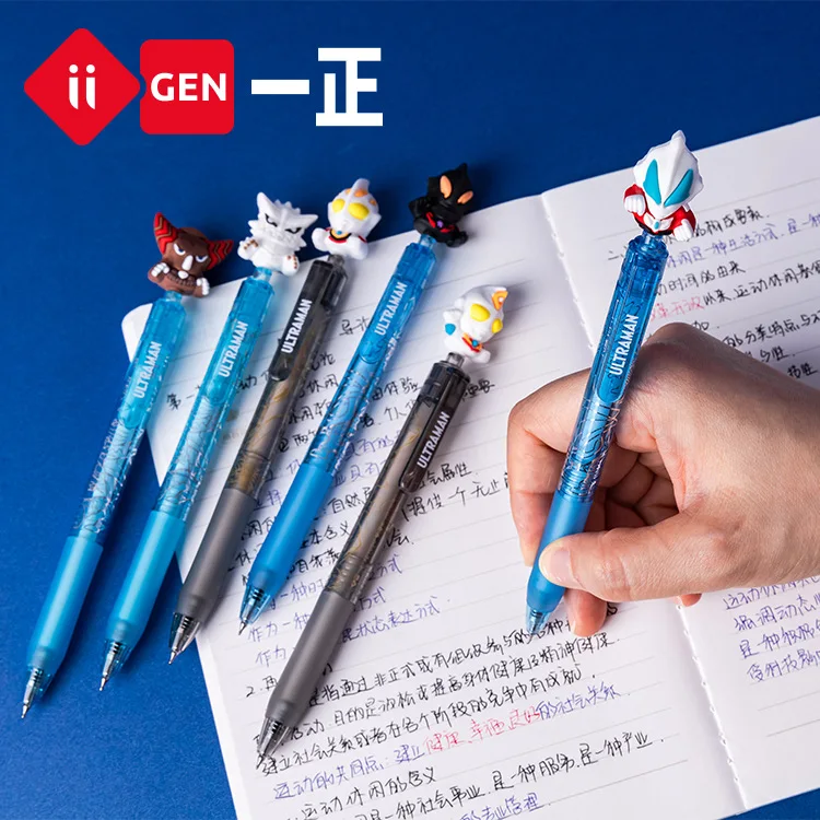 Imagem -05 - Zheng Iigen Yz7050 Ultraman Boneca Push Gel Caneta 0.5 mm Prêmio Estudante Kawaii Artigos de Papelaria Suprimentos Peças yi