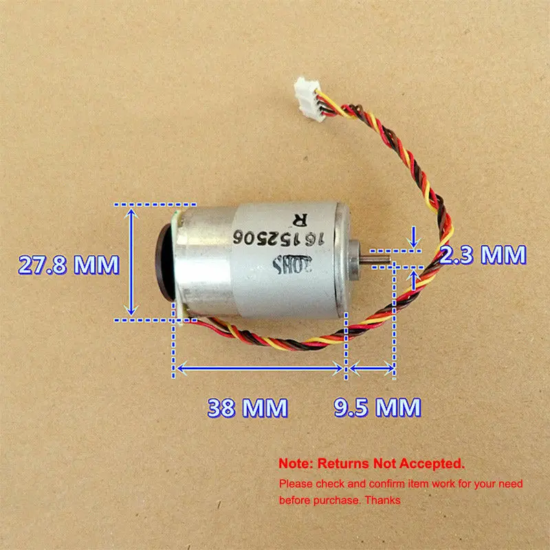 DC 12V 24V 10800RPM  Mini High Speed RS-385 Printer Motor Speed Encoder Disk 12T Gear