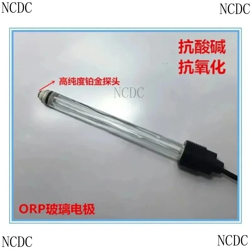 Glass Redox Potentiometer High Temperature Probe Platinum Electrode ORP Meter