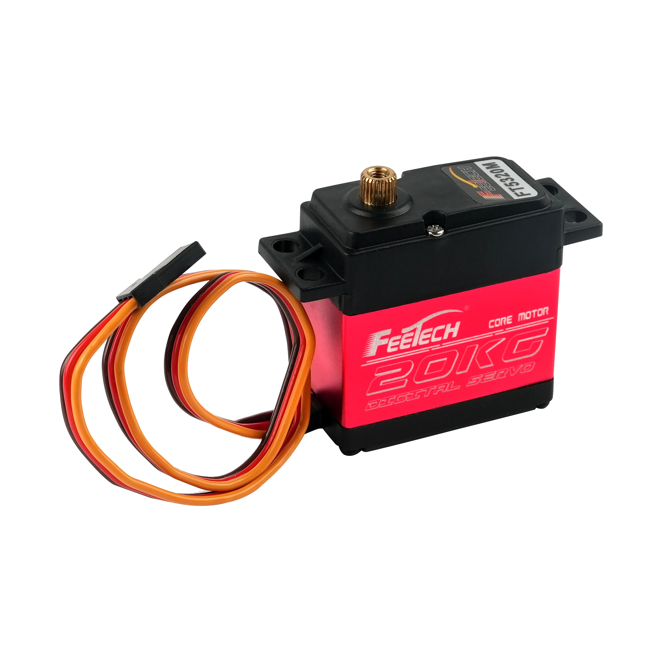 FT5320M Cyfrowe serwo 20KG o wysokim momencie obrotowym 180 °   Metal Gear 25T do samochodu RC Baja 1/8 1/10 - Wodoodporny silnik bezrdzeniowy