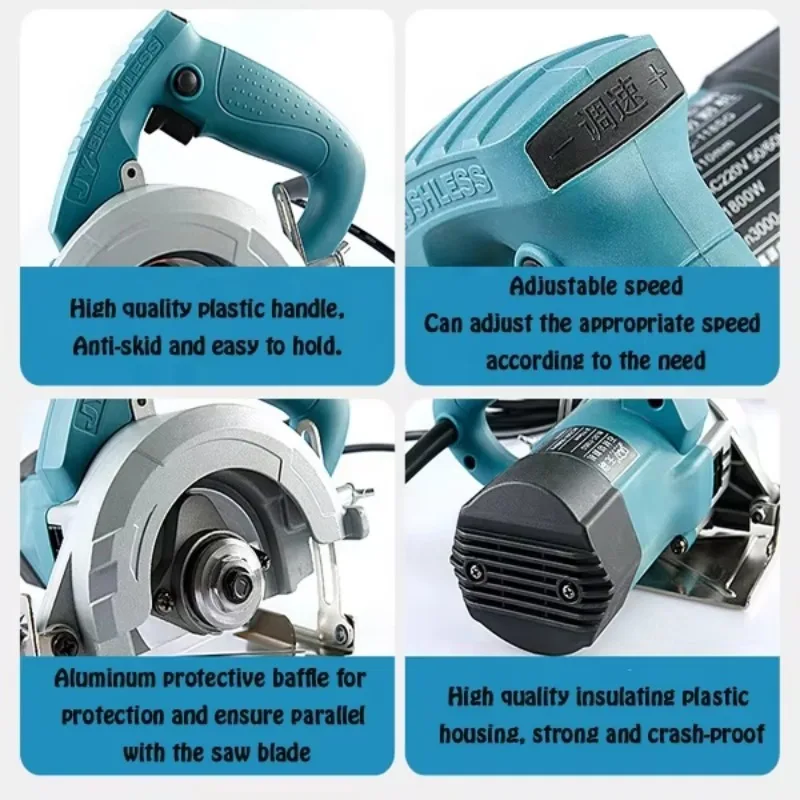 1800 واط قابل للتعديل سرعة فرش الصناعية الصف أدوات كهربائية آلة قطع الرخام