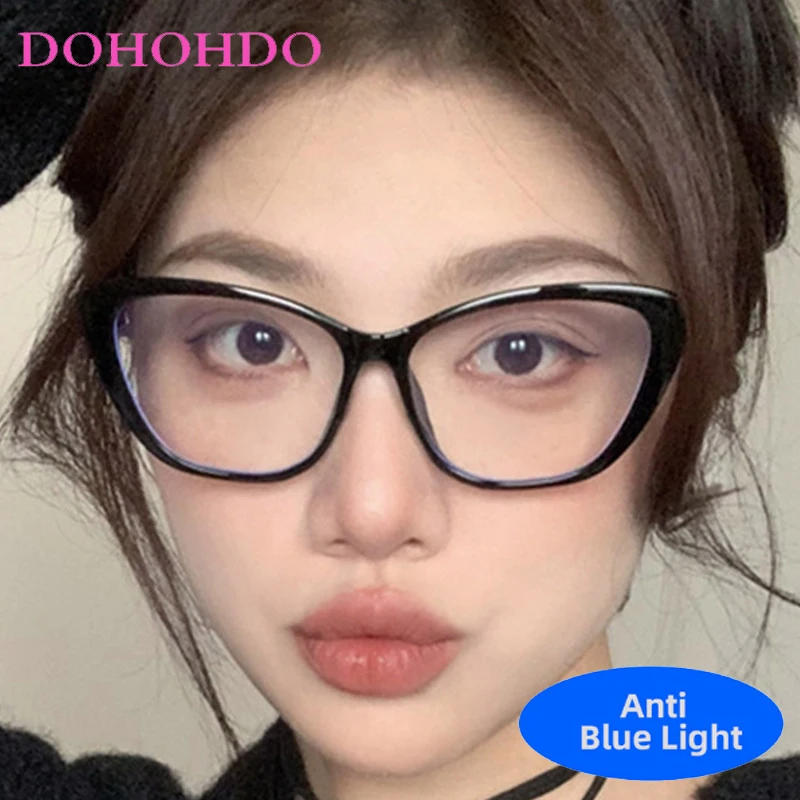 

Trendy Cat Eye's Blue Light Blocking Glasses Women Men Fashion Brand Designer Computer Optical Glasses For Gaming Ladies Очки