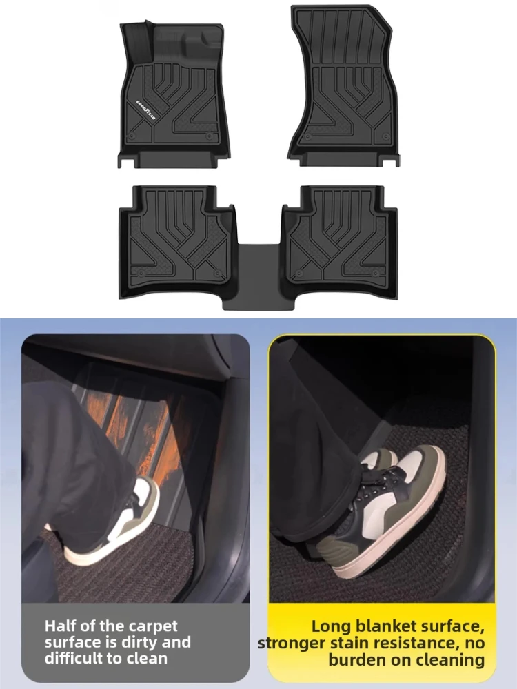 For Audi Q5L 2026 Car Floor Mats TPE Waterproof Anti-scratch High Edge Floor Liner Non-slip Foot Carpet Car Interior Accessoires