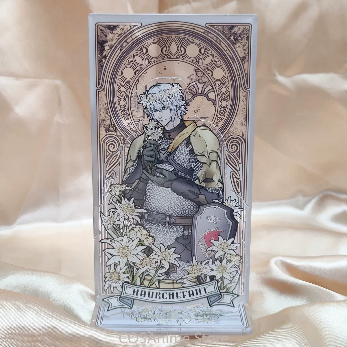 Haurchefant Greystone Zenos y Galvus Solus, figura de acrílico para cosplay de anime, modelo de soporte, adorno de escritorio, insignia, colección, regalo para fans.