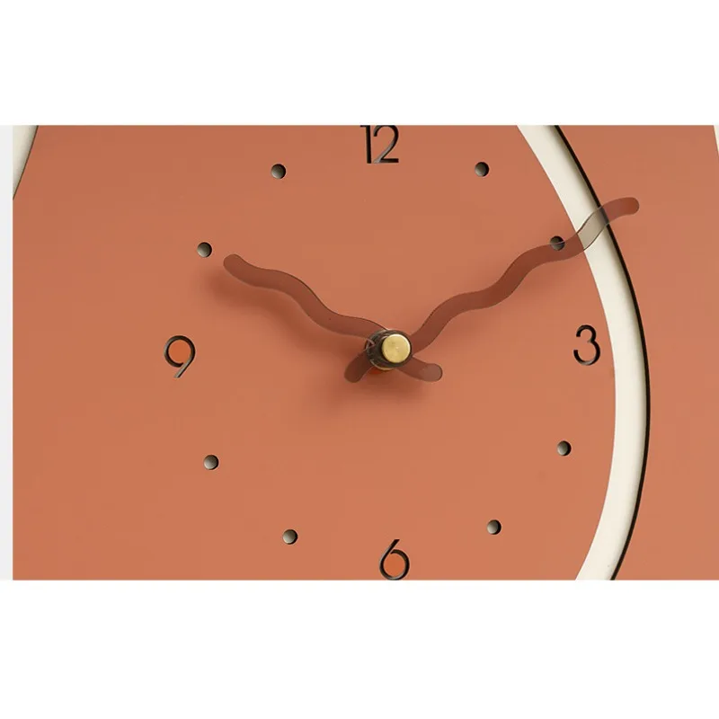 Tulip Wall Clock Modern Simple Living Room Decoration When The Clock Home Creative Swinging Wall Pendant