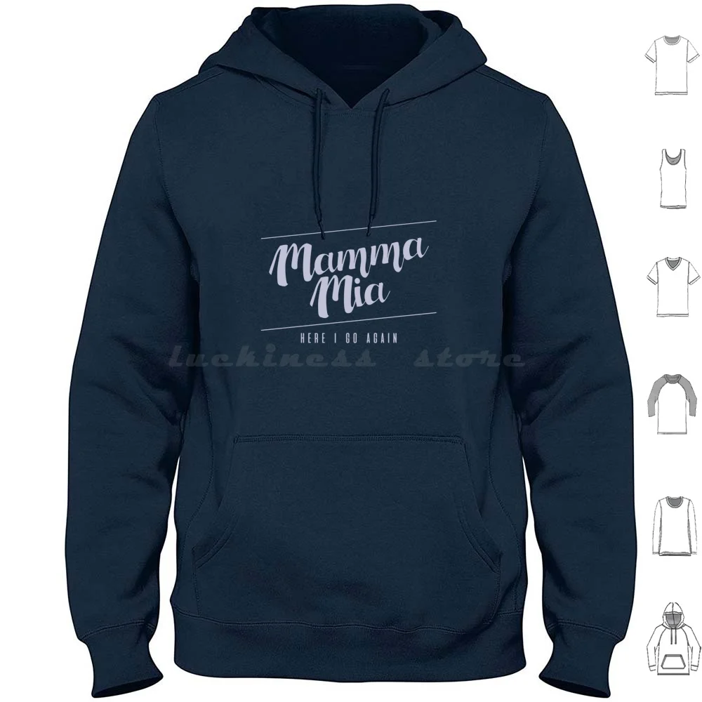 Mia, Here I Go Again Sudaderas con capucha de manga larga Mia Meryl Streep Mia 2 Musical Donna And The Dynamos Dancing Queen Donna Mia