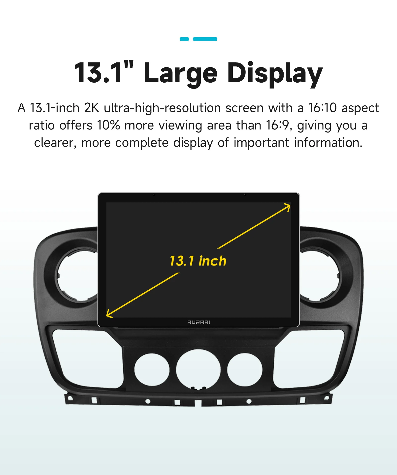 Hizpo 13,1'' Autoradio für Nissan NV400 2010 - 2019 für Opel Movano für Renault Master III 3 2011 - 2021 Carplay Android Auto – Detail 35