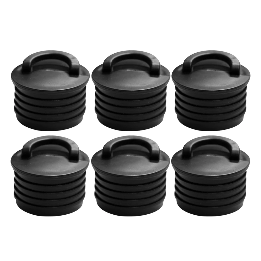 

6pcs Kayak Waterproof Plug Drain Kit Boat Plugs Rubber Draining Hole Scupper Replacement Accessories