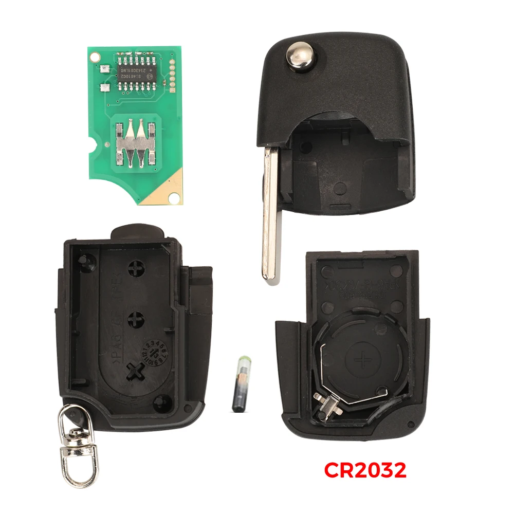 jingyuqin 4D0837231A Flip Remote Car Key 433Mhz ID48 Chip For AUDI A3 A4 A6 A8 RS4 TT Allroad Quttro 1994 - 2004 FOB 3 Buttons