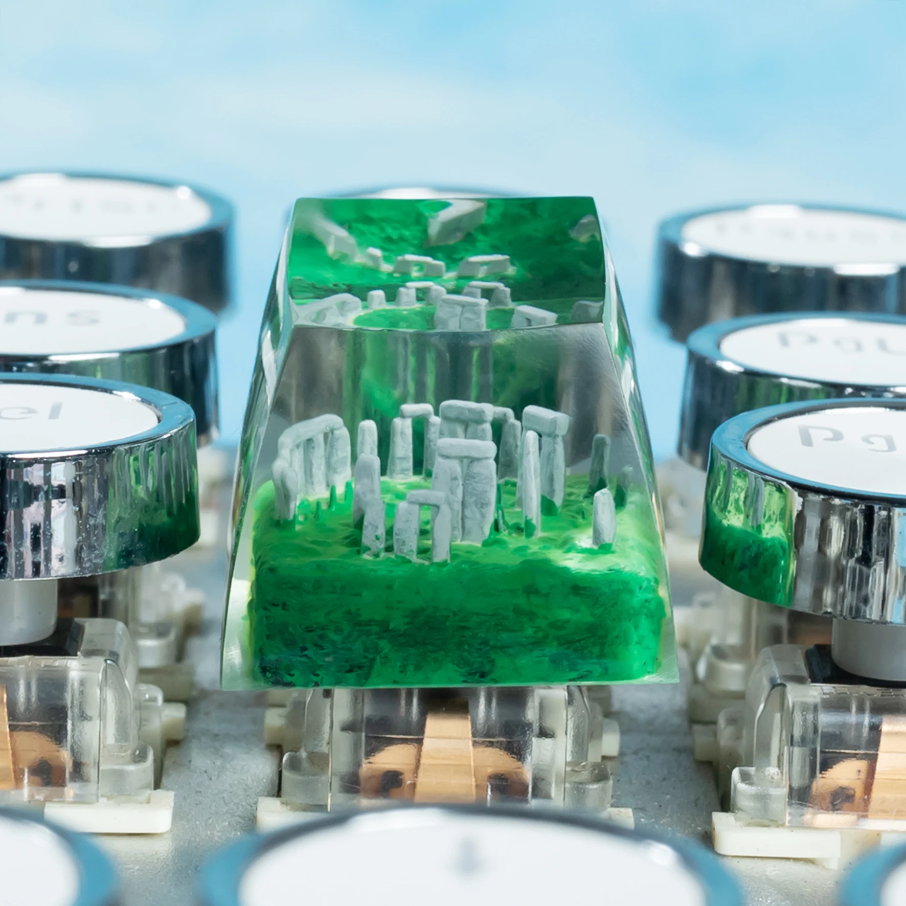 

Колпачок для клавиш из полимерной смолы ручной работы от FamiliesFriends, объемный дизайн в стиле Artisan для механических клавиатур, идеальный подарок для семьи и друзей