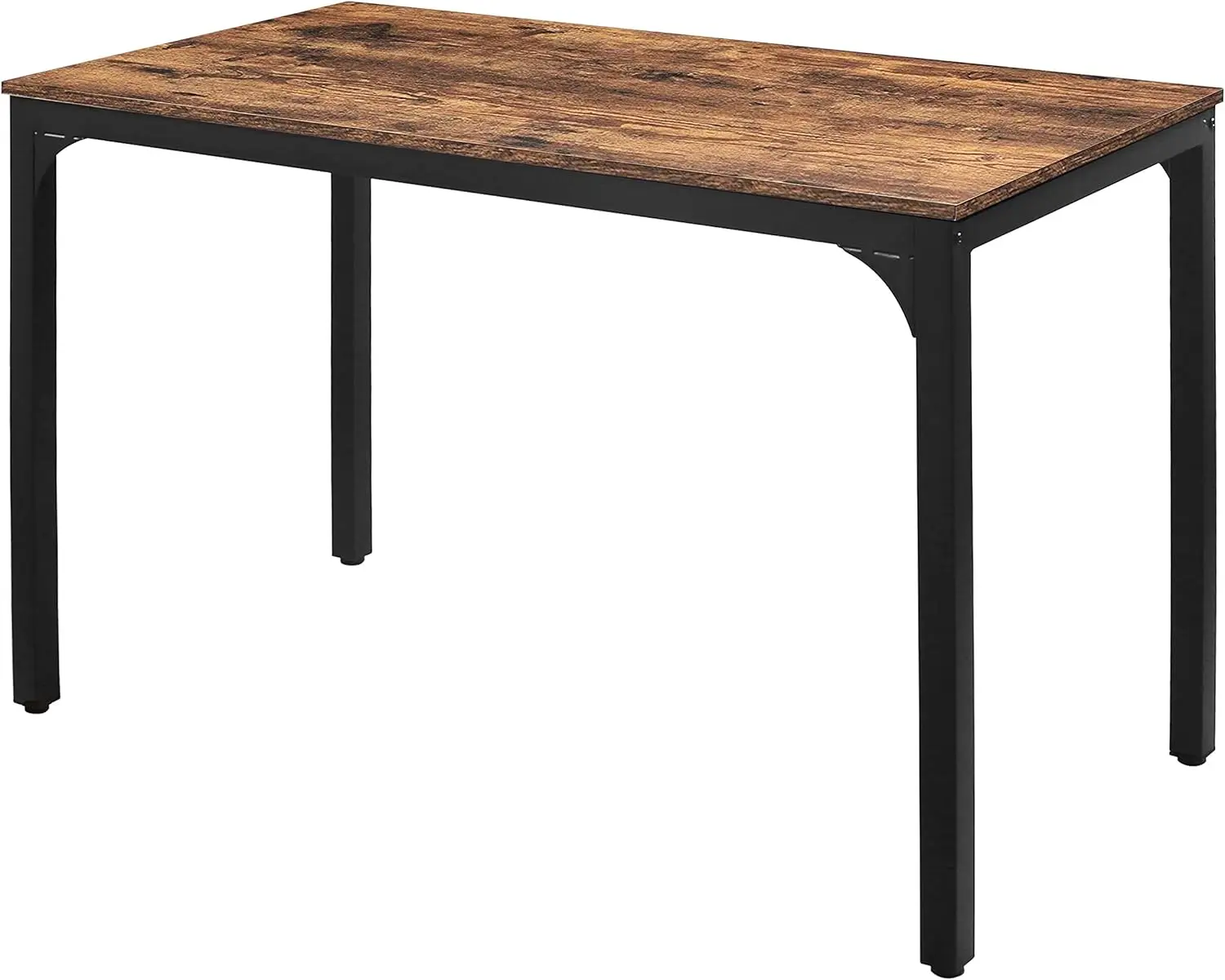 

Industrial Dining Table Desk with Adjustable Footpad for Kitchen and Living Room, 47.2''L x 23.6''W x 29.5''H, Rustic Brown