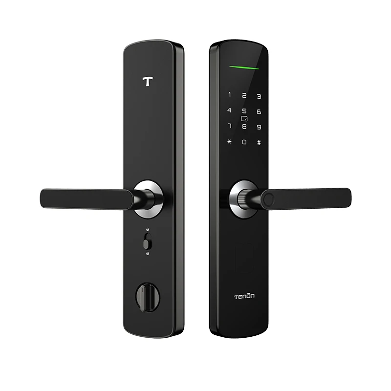 Aluminium deur Multifunctioneel Smart Lock Tenon Intelligent digitaal slot Wifi Vingerafdruk Wachtwoordverandering - Mobiele app-bediening