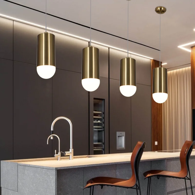 

Modern Bedroom Bedside AC110V 220V Led Pendant Lights Nordic Tube Lamps Kitchen Dining Room Shop Lamp Background 7w Hanglampen