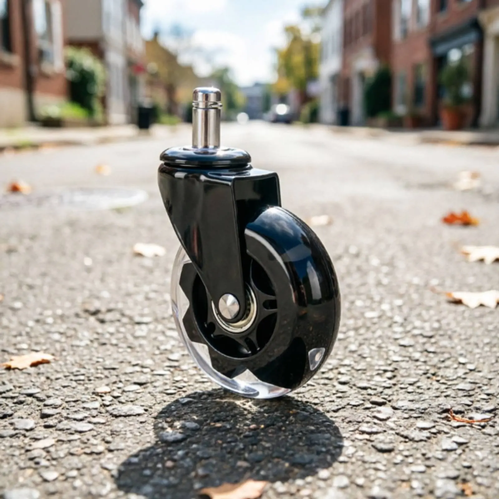 

Dual Wheel Casters Double Bearing Quiet Chair Wheels Rubber Caster Wheels Floor Safe Furniture Part Wear Resistant for Sofa