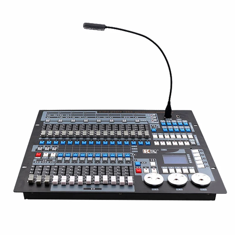 1024 DMX-Konsole mit Flightcase, DJ-Controller, geeignet für bewegliche Scheinwerfer, Strahllichter, Par-Lichter, Bühnenbeleuchtungsausrüstung – Detail 5