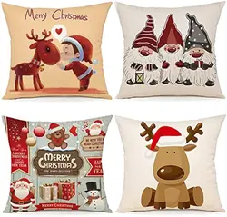 Christmas Decorative Pillowcases Living Room Sofa Decorative Cushion Covers Home Decoration couch cushion cover