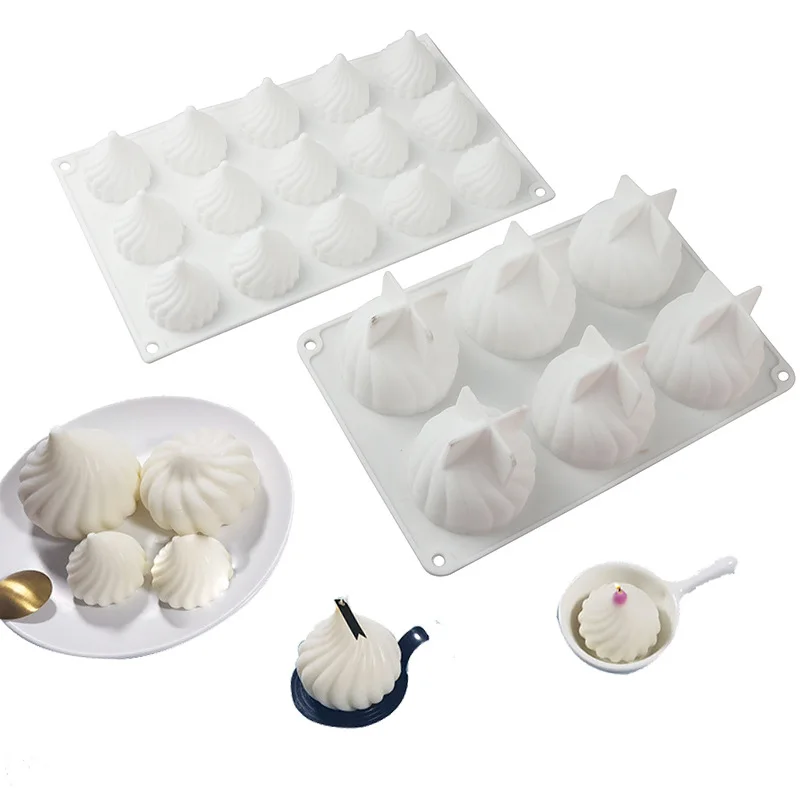 Cebolla al vapor, herramientas de cocina rellenas, Chocolate, molde de silicona para Fondant, molde de pastelería, decoración de pasteles DIY, arcilla polimérica, caramelo de resina