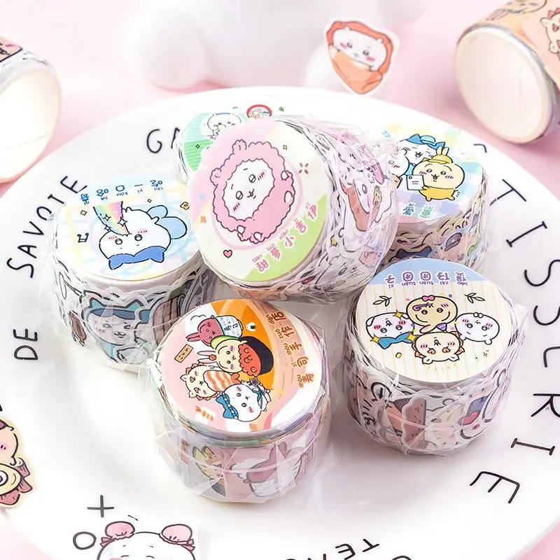 

100 Pcs Chiikawa Cute Cartoon Washi Tape Stickers DIY Collage Decorative Supplies for Journal Scrapbook Craft Decoration Gift