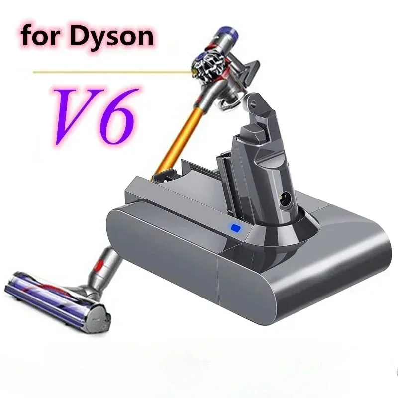 Nueva Batería de Iones de Litio V6 de 21.6V y 9800mAh para Aspiradoras Dyson V6, DC58, DC59, DC61, DC62, SV09, SV07, SV03, SV04, SV06, SV05