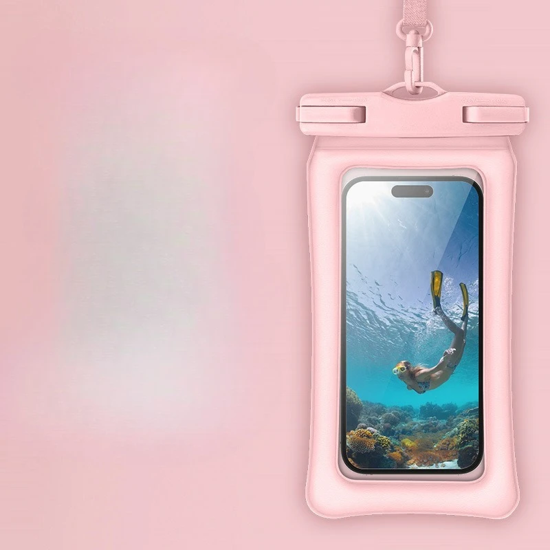 Thickened buoyancy swimming phone bag, sealed protective cover, suitable for swimming, surfing and rainy-day outings