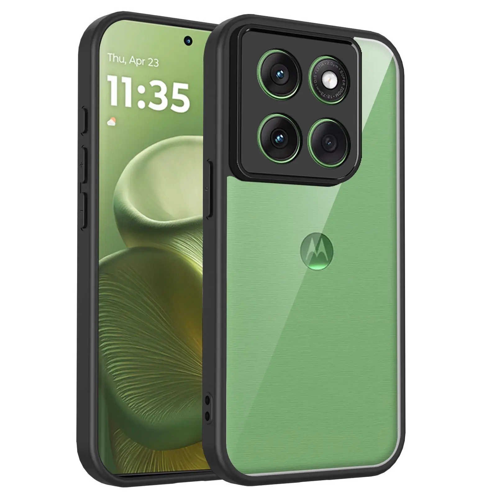 Funda para Motorola Moto Edge 70 X70 Air, nueva Funda acrílica transparente agradable al tacto, Funda anticaída de PC-TPU para Moto X70 Air