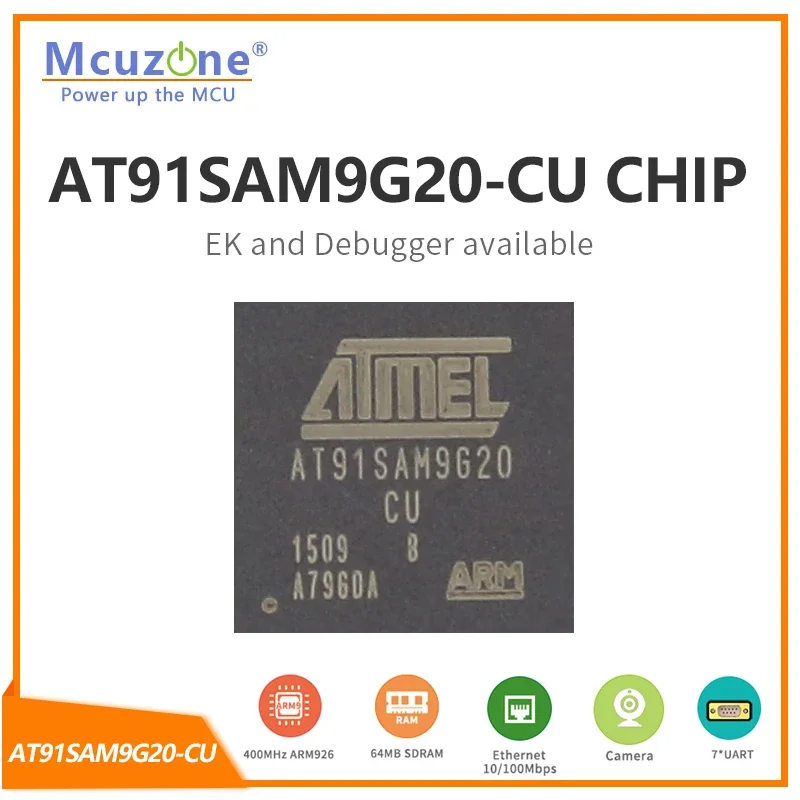 

AT91SAM9G20-CU (микрочип ATMEL A-RM9) ЧИП USB UART SD JTAG SAM9G20 9G20