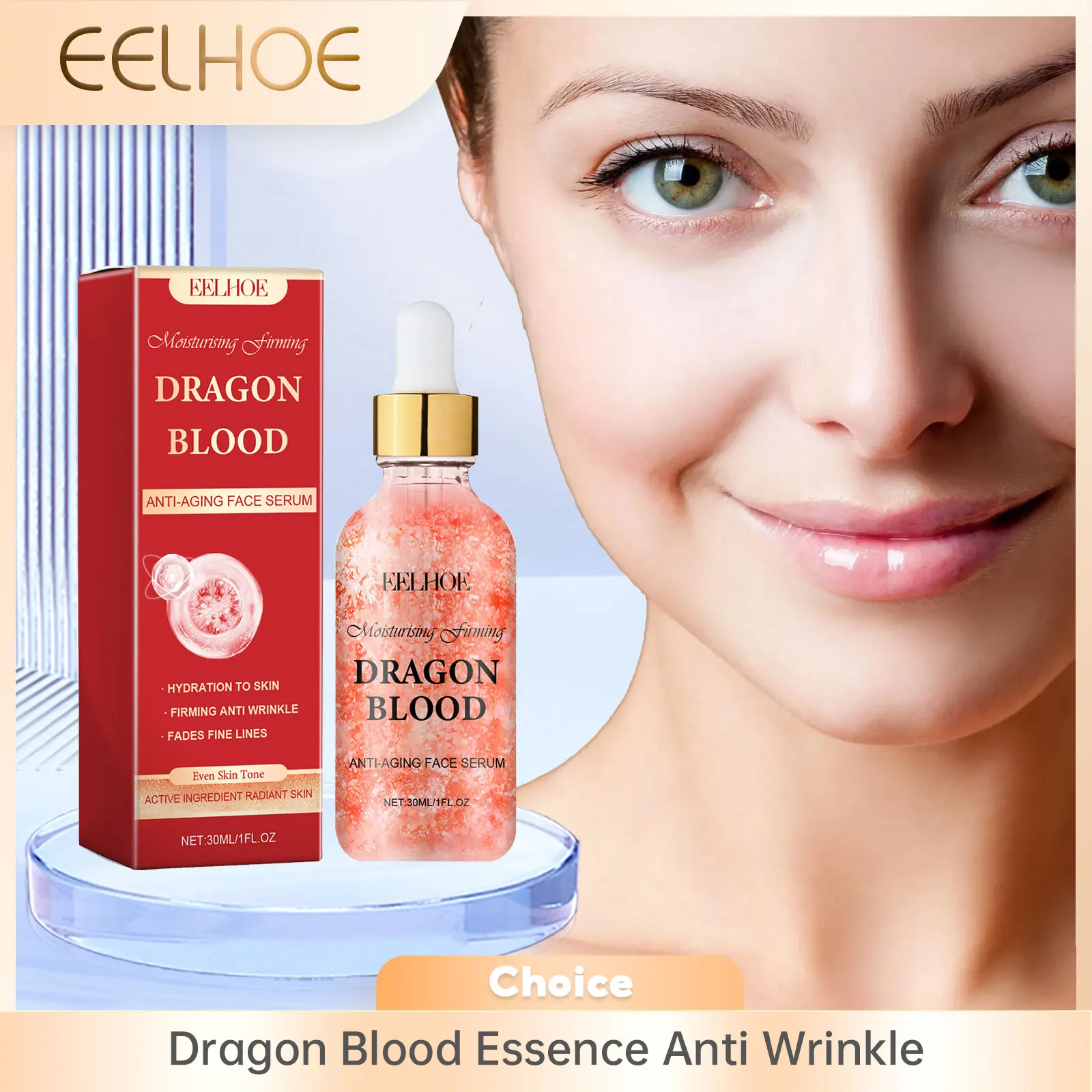 

EELHOE Сыворотка с кровью дракона, против старения, глубокое увлажнение, укрепляющее лицо, гладкое омоложение кожи, питательная эссенция для лица против морщин