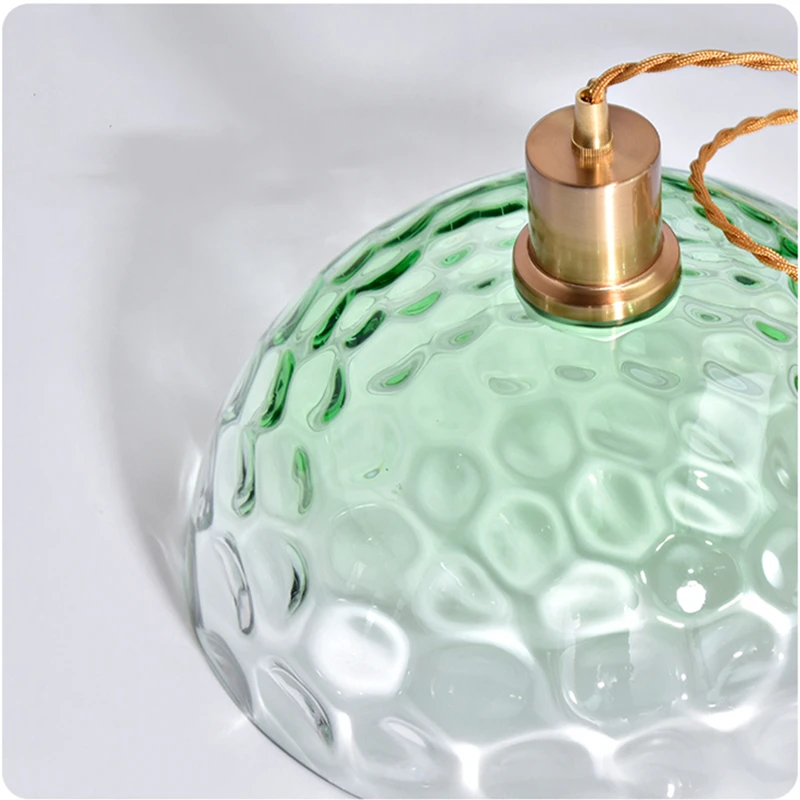 Vintage Pendant Light Colorful Glass Hanglamp For Dining Room Bedroom Nordic Decor Bar Luminaire Suspension Loft Light Fixtures