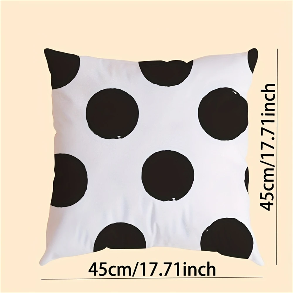 1pc，Dot pattern pillowcase, suitable for living room, bedroom, decoration (without pillow core)