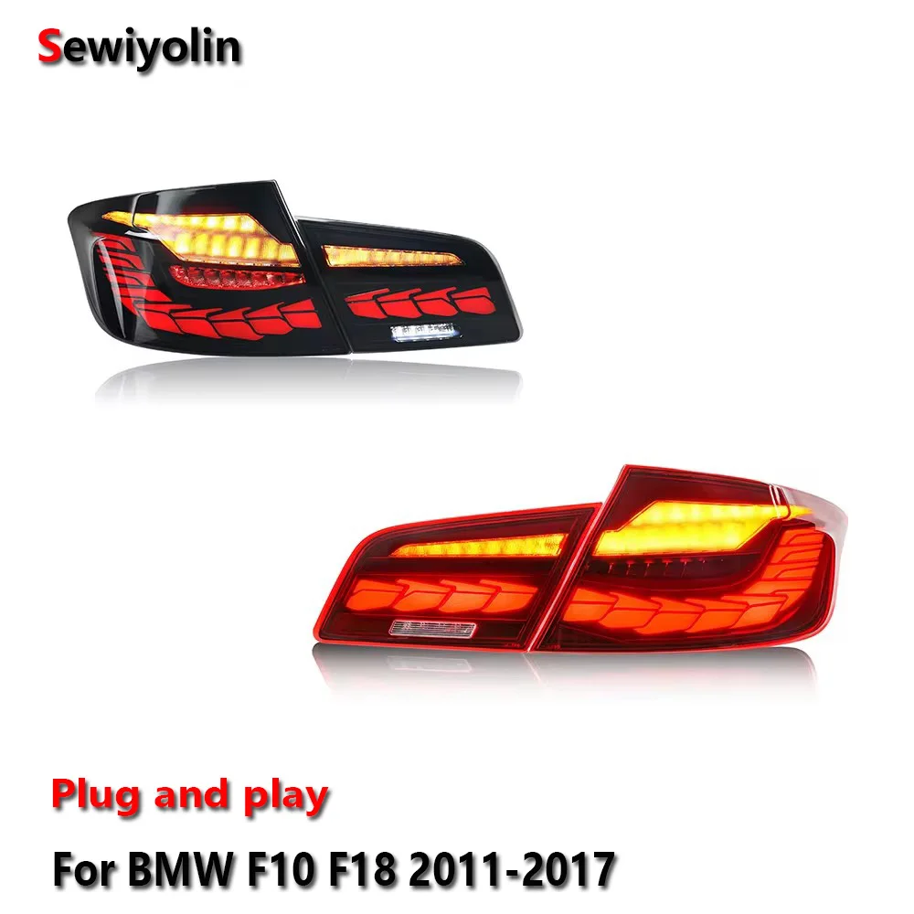 

Car LED Tail Light Accessories For BMW F10 F18 2011-2017 Auto Rear Fog DRL Brake Turn Signal Lamp Plug and Play