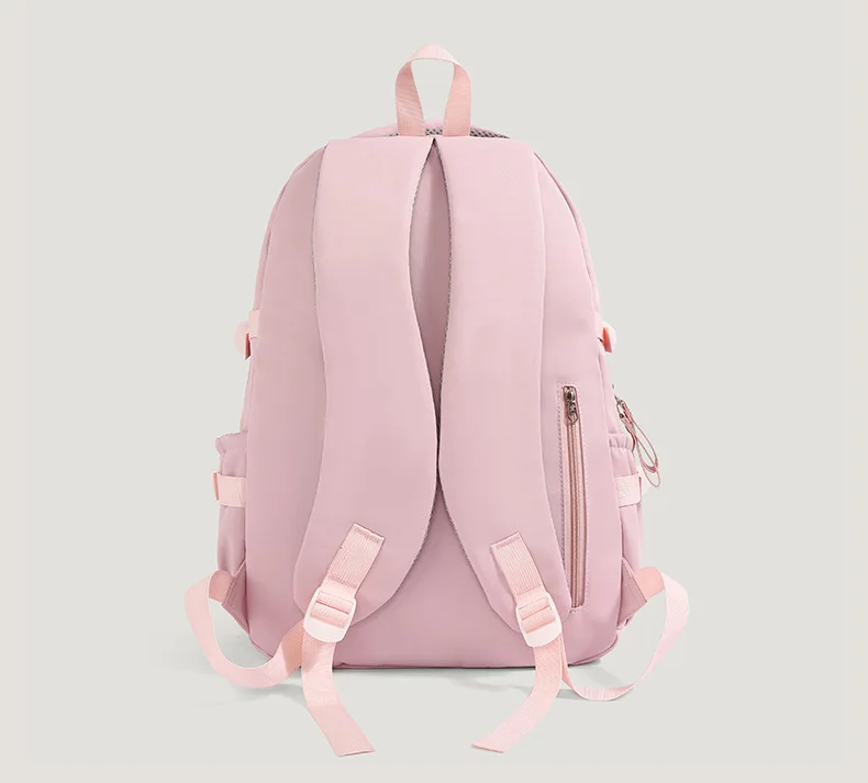 New Female High Capacity Waterproof College Backpack With Lace Pendant Trendy Women Laptop School Bags Cute Girl Travel Book Bag