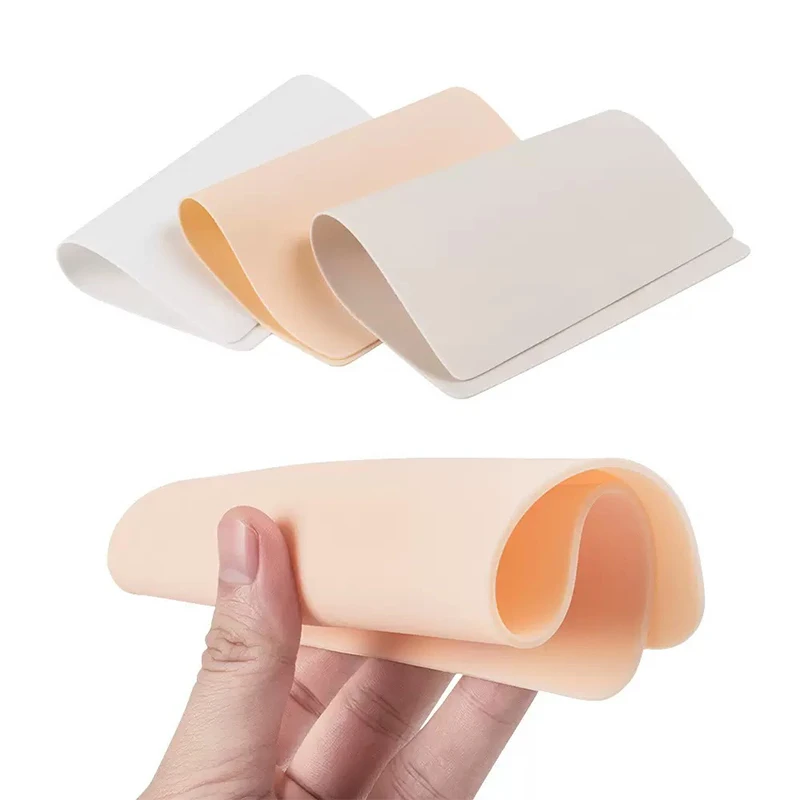 1/5/10Pcs Silicone Tattoo Practice Blank Skin 1MM Double Fake Tattoo Skin Permanent Makeup Tattoo Beginner Practice Supply