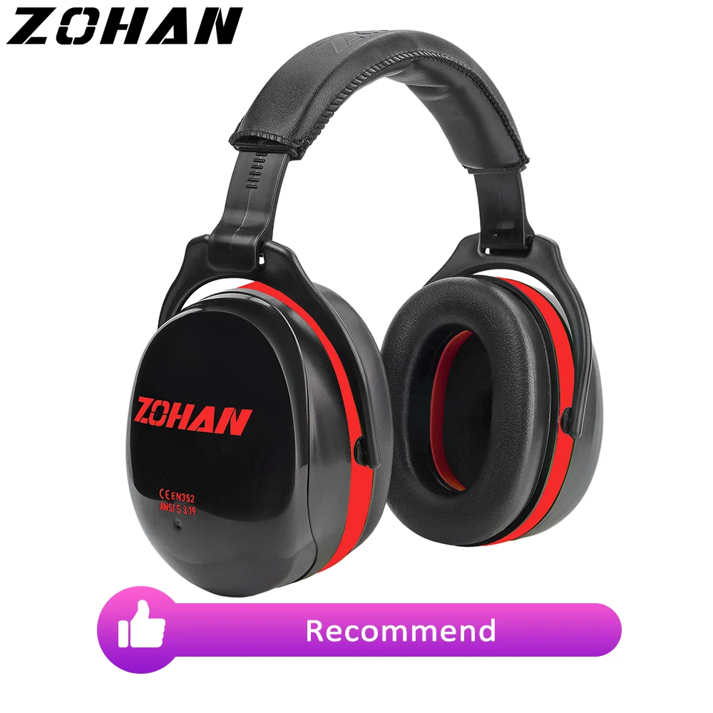 ZOHAN 소음 감소 귀마개, 청력 보호 안전 귀마개, NRR 28dB, 자폐증 사격, 잔디 깎기 불꽃 놀이