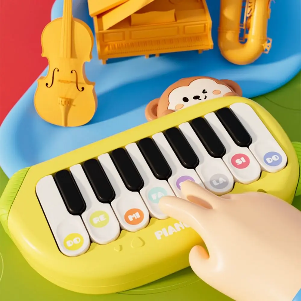 Mini tastiera elettrica per l'educazione precoce Apprendimento della musica Organo elettronico Pianoforte elettronico Giocattolo leggero con spartito musicale