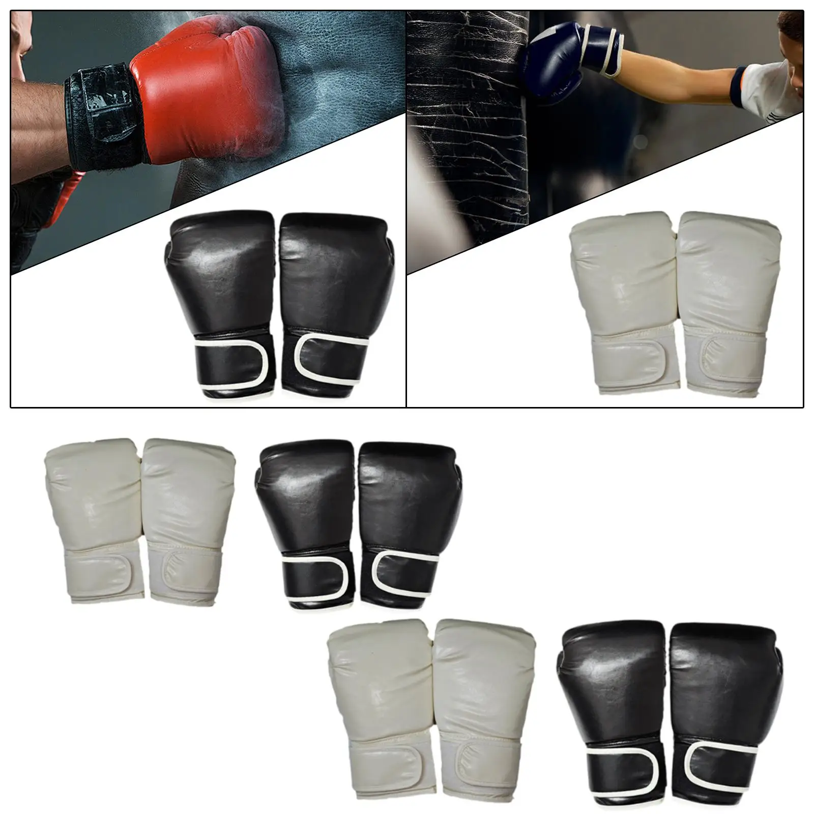 Boxing Gloves Mma PU Guards Punching Mitts Karate Sparring Gloves for Kickboxing Exercise Muay Thai Punching Heavy Bag Grappling