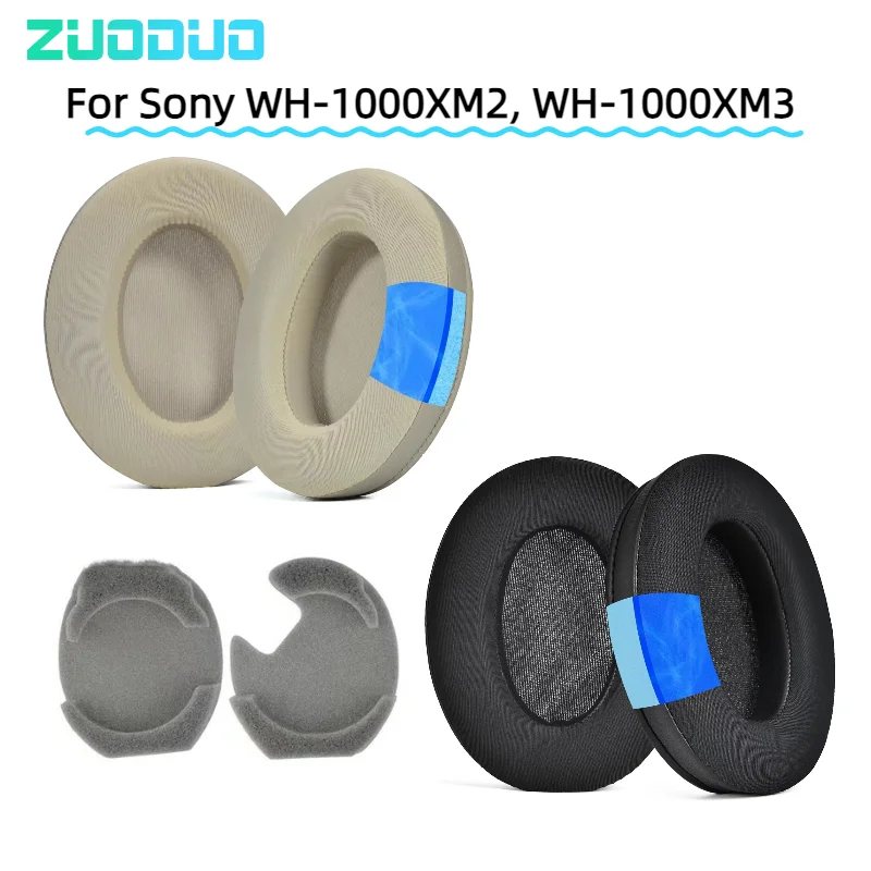 

ZUODUO Cooling Gel Football mesh Ear Pads For Sony WH-1000XM2, WH-1000XM3 Headphones Cover Memory Foam Ear Cushions