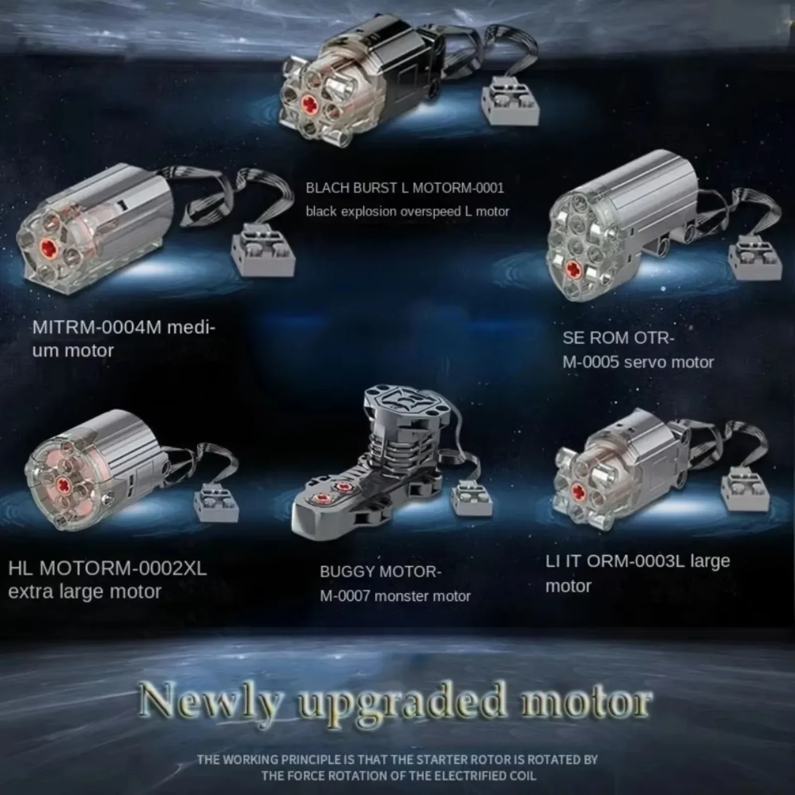 MOC S Drive M/L/XL Motors Set - High Speed Adjustable Power Functions for Legoeds 8883/8882 Train Models