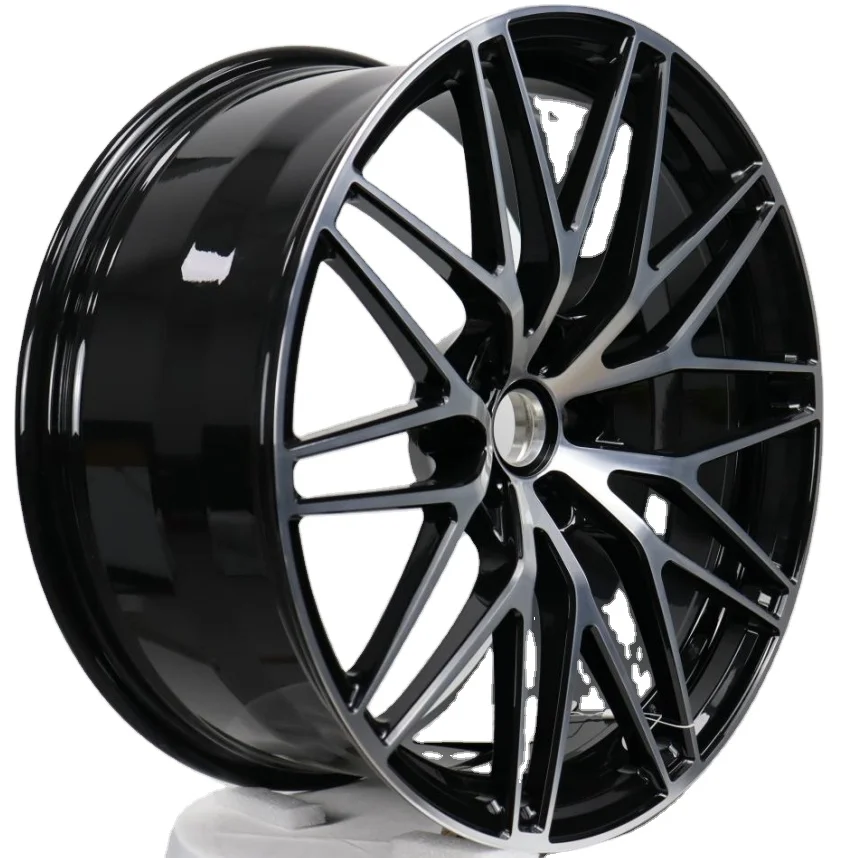 FORGED WHEELS China Source Factory Glossy Black Machine Face 20Inch 5 Holes 112 Car Hub for Porsche