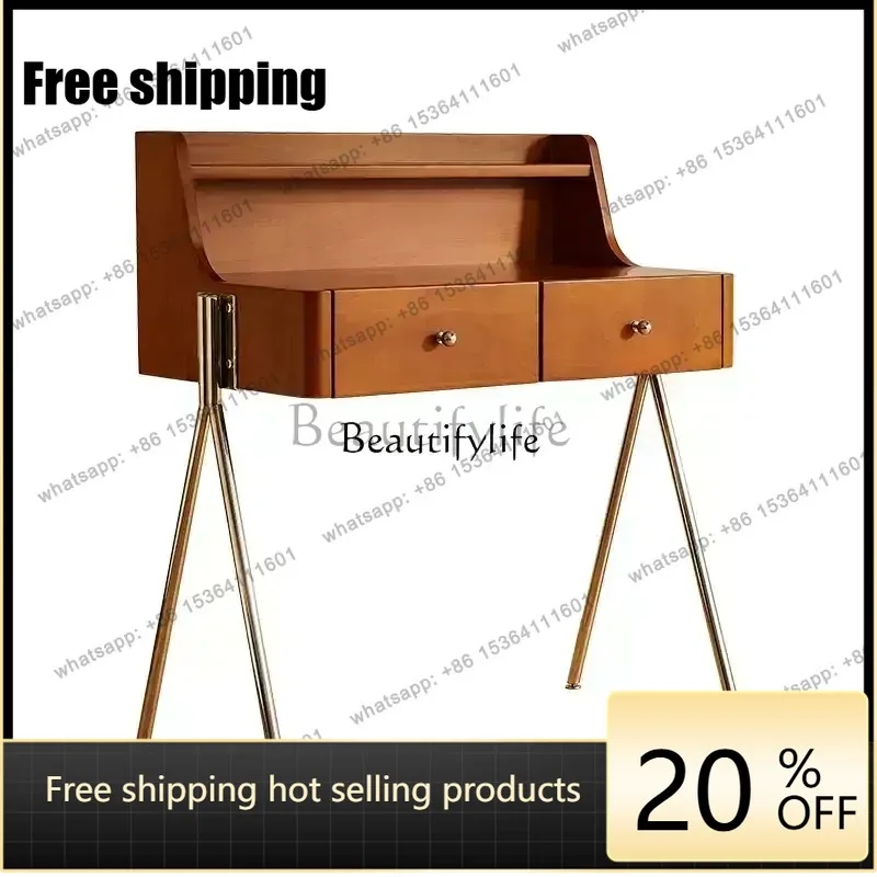 Factory Direct Nordic solid wood dresser medieval log French retro storage Japanese style