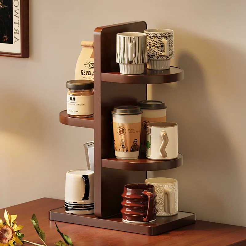 Multifunctional Desktop Multi-layer Cup Holder Office Simple Small Flower Stand Kitchen Countertop Rack Seasoning Storage Rack