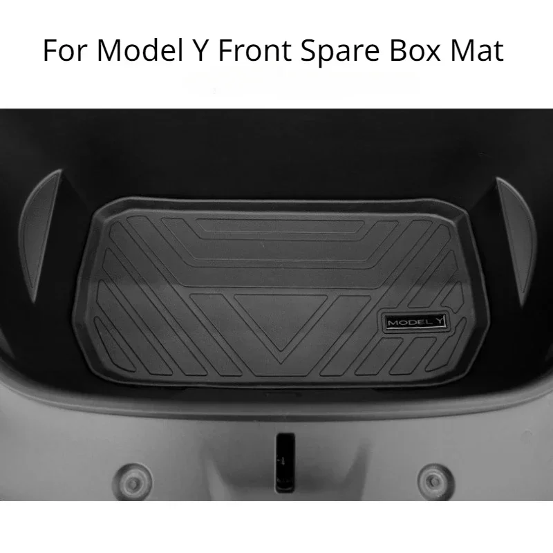 TPE Pad Front Rear Mat for Tesla Model Y Mat Interior Accessories Trunk Cargo Tray Floor Mats with Modely Trunk Protective Pads