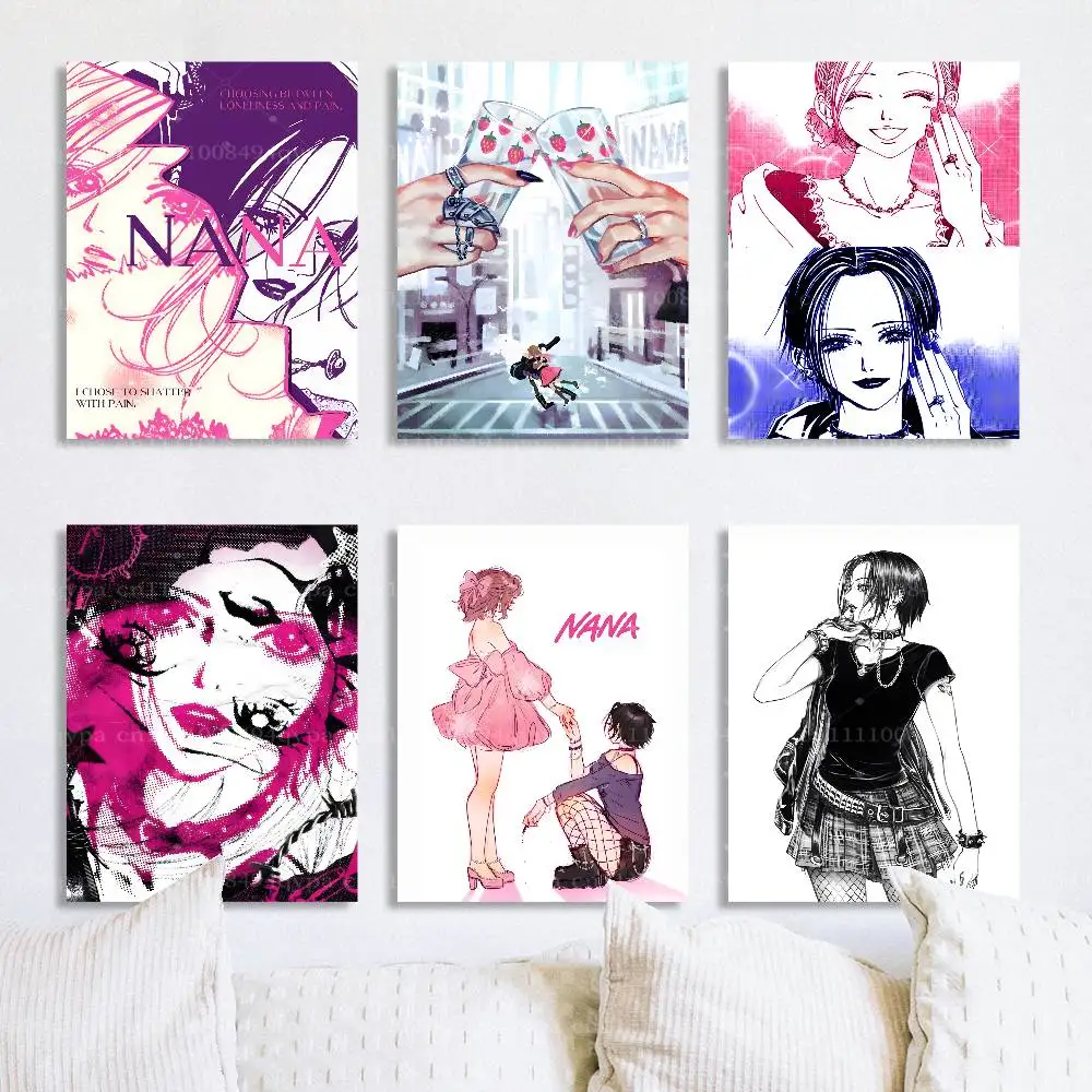 N-NANA Osaki Hachi Posters For Boys&Girls Bedroom Decor Wall Canvas Art Print Gift Poster Unframed Collage
