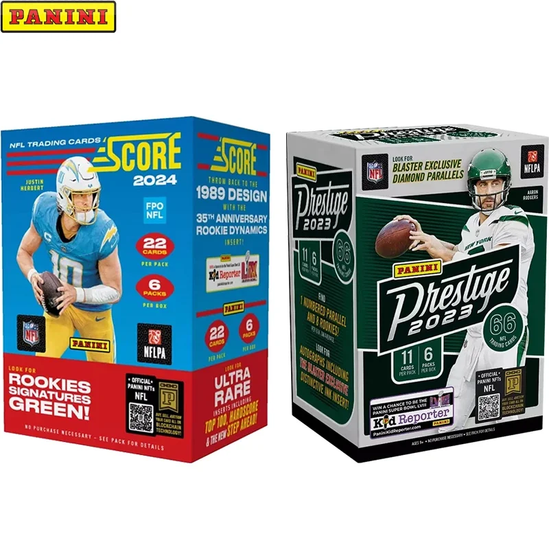 PANINI Limited Scale Score NFL Blaster Box “Seek” Edition Featuring Exclusive Signature Parallel Chase Cards Gift for Boys & Men