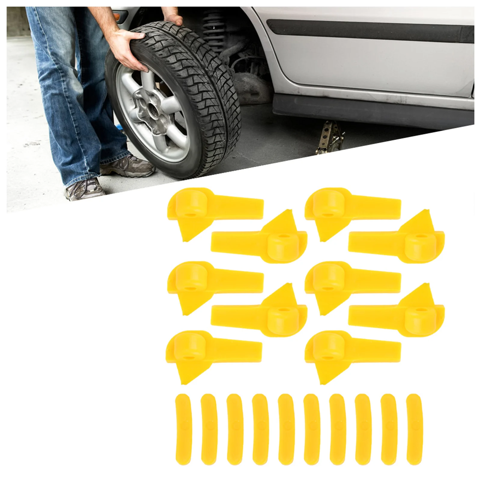 

20pcs Tyre Changer Mount Demount Head Duck Insert Rim Protector Tyre Mount Tool