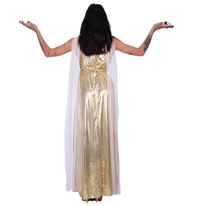 Glitte Medieval Egypt Princess Costumes Ancient Egyptian Pharaoh Cosplay Masquerade Halloween Adult Women Cleopatra Royal Fancy