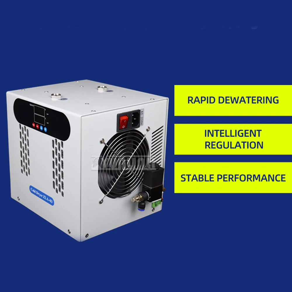 200L/Min Cold dryer small compressed air drying and dehydration 3 axis air compressor Refrigerated dryer Oxygen chamber cooling
