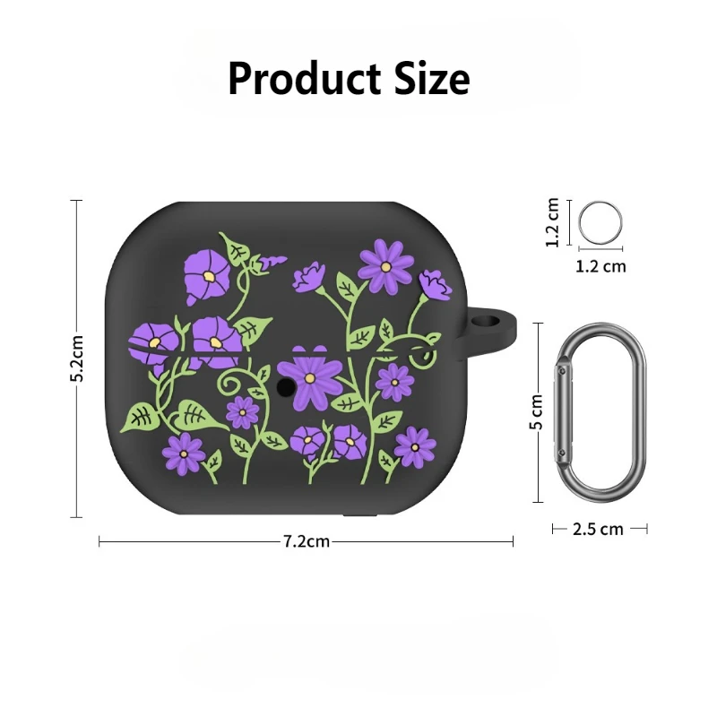 Custodia per auricolari per Samsung Galaxy Buds 3 Pro/Galaxy Buds 3 Custodia per cuffie in silicone Custodia protettiva per cuffie