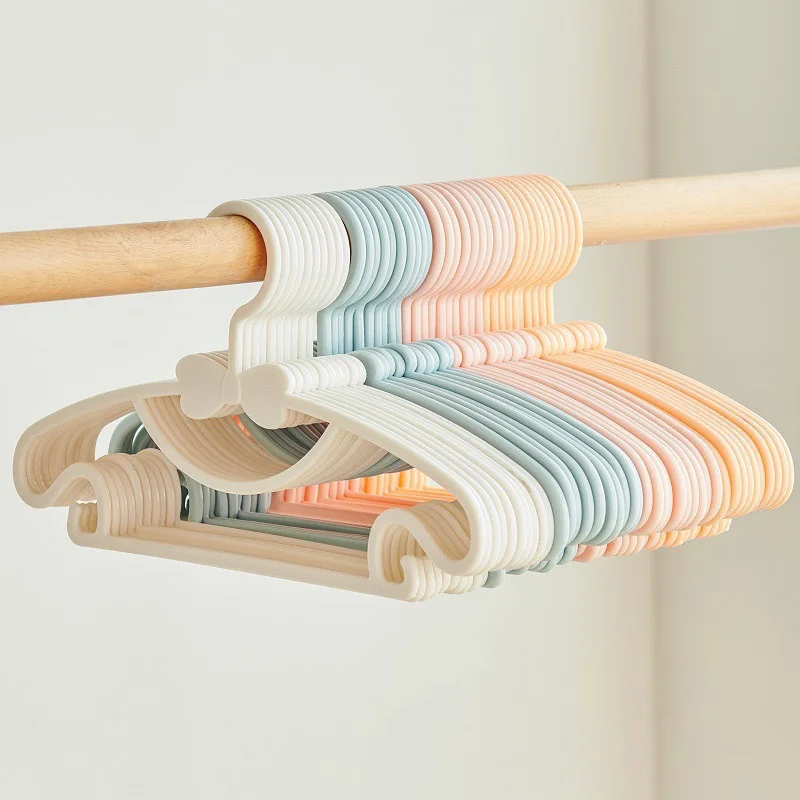 1/4/10PCS Baby Clothing Support Non-Slip Household Products Newborn Plastic Clothes Hangers Cloth Hanging Shelf Drying Rack