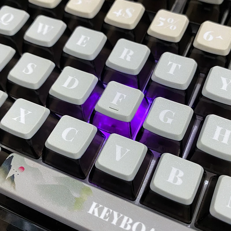 Pudding keycap PBT sublimation transparente