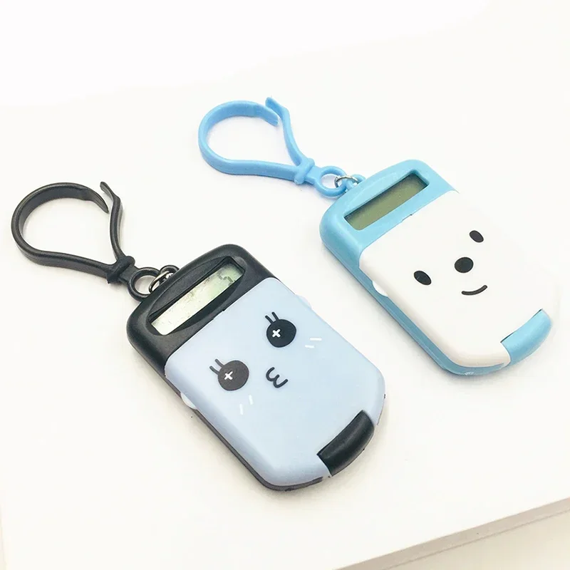 Portable Digit Calculator Cute Mini Calculator Pocket Size 8 Digit Display Cartoon Creative Keychain Calculator Office Supplies